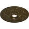 Ekena Millwork Ashley Ceiling Medallion (Fits Canopies up to 4 3/4"), Hnd-Painted Brass, 23 7/8"OD x 4"ID x 2 1/8"P CM23ASBRS - alternate 2
